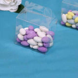 25 Pack | Clear Chest Party Wedding Favor Candy Gift Boxes Treat Container - Plastic  4x2x3Inch