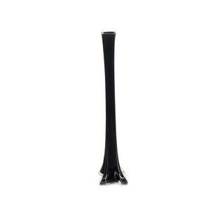 Elegant and Versatile 16" Black Eiffel Tower Glass Flower Vase