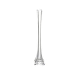 12 Pack | 16inch Clear Eiffel Tower Glass Flower Vase