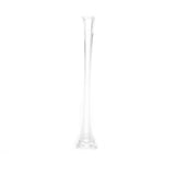 12 Pack | 20inch Clear Eiffel Tower Glass Flower Vase