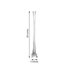 6 Pack | 28inch Clear Eiffel Tower Glass Flower Vase