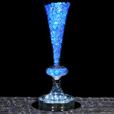 4 Pack | 11" Reversible Crystal Ball Trumpet Glass Vase