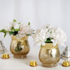 Crackle Glass Flower Vase| Hurricane Candle Holders