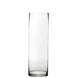 6 Pack | 16inch Round Heavy Duty Clear Cylinder Glass Vases, Tall Flower Vase