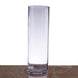 6 Pack | 16inch Round Heavy Duty Clear Cylinder Glass Vases, Tall Flower Vase