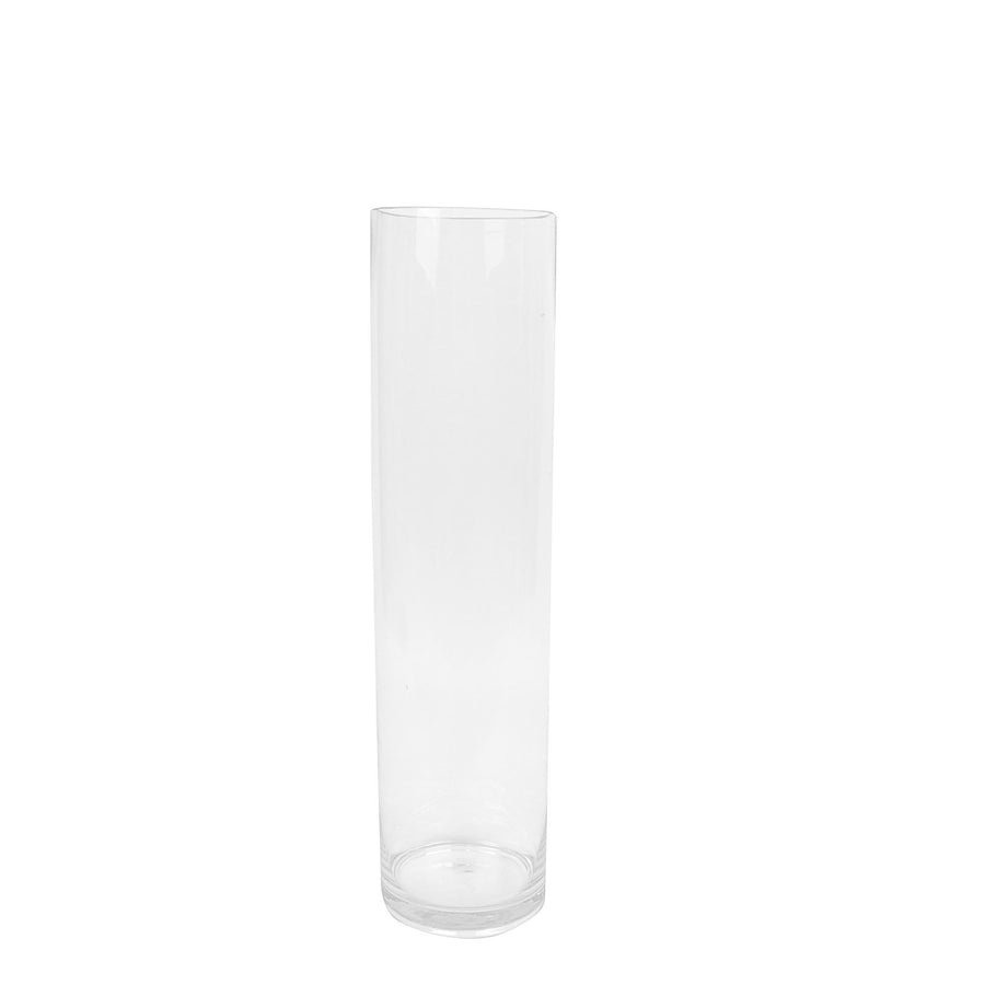 6 Pack | 20Inch Round Heavy Duty Clear Cylinder Glass Vases, Tall Flower Vase