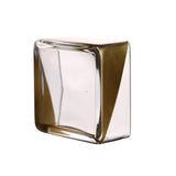 2 Pack | 6inch Square Glass Vases | Votive Candle Holders