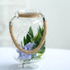2 Pack | 16.5" Clear Glass Vase Jar with Twine Rope Handle | DIY Hanging Glass Terrariums