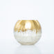 4inch Gold Foiled Crackle Glass Bud Vase Table Centerpiece, Bubble Bowl Round Flower Vase#whtbkgd