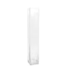 2 Pack | 28inch Heavy Duty Square Glass Cylinder Vases, Clear Glass Flower Vase