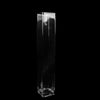 2 Pack | 28inch Heavy Duty Square Glass Cylinder Vases, Clear Glass Flower Vase