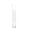 2 Pack | 32inch Heavy Duty Square Glass Cylinder Vases, Clear Glass Flower Vase