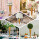 20" Tall Brushed Gold Metal Trumpet Flower Vase Wedding Centerpiece