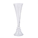 Reversible Trumpet Vase, Tall Glass Vases, Clear Vase, Glass Flower Vase#whtbkgd