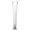 6 Pack | 24" Clear Heavy Duty Trumpet Glass Vase#whtbkgd