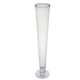 4 Pack | 28" Clear Heavy Duty Trumpet Glass Vase#whtbkgd