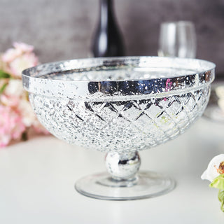Add a Touch of Glamour with the Mercury Glass Pedestal Bowl Vase
