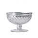 8inch Silver Mercury Glass Compote Vase, Pedestal Bowl Centerpiece #whtbkgd
