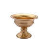 2 Pack | 4inch Gold Metal Wine Goblet Style Table Pedestal Vase, Antique Mini Compote Vase#whtbkgd