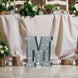 20" Vintage Galvanized Metal Marquee Letter Light Cordless With 16 Warm White LED - M