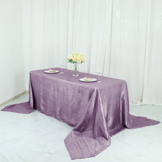 Experience Unmatched Elegance with the Accordion Crinkle Taffeta Tablecloth