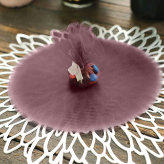Add a Touch of Elegance with Violet Amethyst Sheer Nylon Tulle Circles