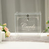 Clear Acrylic Wedding Card Box With Lock, Key & Thank You Sign Stand