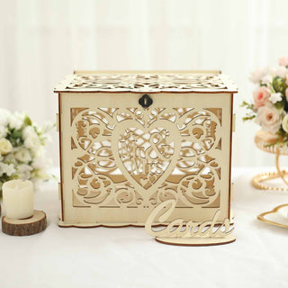 Rustic DIY Hollow Money Box And Stand - Perfect Wedding Gift Box