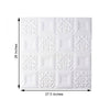 10 Pack | 52 Sq Ft 3D White Foam Self Adhesive Wall Panels - French Design