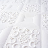 52 Sq Ft White 3D Foam French Country Wall Panels Self Adhesive Ceiling Tiles#whtbkgd
