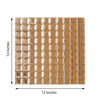 10 Pack | 12"x12" Rose Gold Peel and Stick Backsplash Mirror Wall Tiles