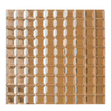 10 Pack | 12"x12" Rose Gold Peel and Stick Backsplash Mirror Wall Tiles#whtbkgd