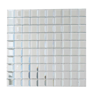 Add a Touch of Elegance with Silver Peel and Stick Backsplash Mirror Wall Tiles