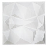 12 Pack | 20inch x 20inch Matte White 3D Texture PVC Diamond Design Wall Tiles#whtbkgd