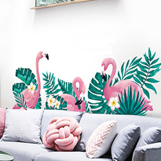 Add a Splash of Green with Green Tropical Palm Leaves Wall Decals