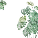 Green Tropical Palm Leaves Wall Decals, Plant Peel Removable Stickers#whtbkgd
