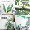 Green Tropical Banana Leaves Wall Decals, Plant Peel Removable Stickers