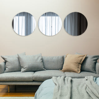Add Style and Elegance to Your Space with 16" Round Mirror Wall Stickers