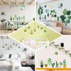 Green Tropical Potted Plants/Planters Wall Decals, Peel and Stick Decor Stickers