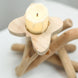 8" Tall | Driftwood Candle Holder | Natural Wooden Candle Holder With Butterfly Top