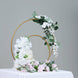Gold Double Metal Hoop Wedding Centerpiece, Flower Stand