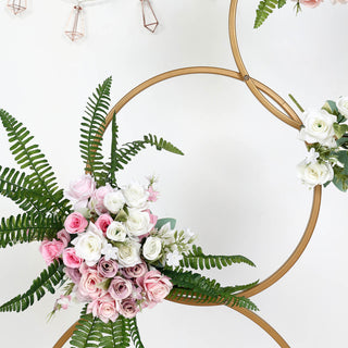 Add a Touch of Glamour with the Gold Hoop Wreath