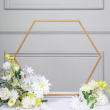 21inch Gold Metal Hexagon Self Standing Flower Balloon Frame Wedding Arch
