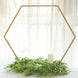21inch Gold Metal Hexagon Self Standing Flower Balloon Frame Wedding Arch