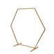24inch Gold Metal Hexagon Self Standing Flower Balloon Frame Wedding Arch