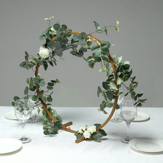 Add Glamour and Versatility with the Gold Round Arch Wedding Centerpiece