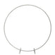28Inch Silver Metal Round Hoop Wedding Centerpiece, Self Standing Table Floral Wreath Frame#whtbkgd