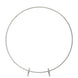 36Inch Silver Metal Round Hoop Wedding Centerpiece, Self Standing Table Floral Wreath Frame#whtbkgd