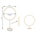 4Ft | Gold Balloon Column With Hoop Flower Pillar Stand, Metal Arch Table Centerpiece - Height Adjustable