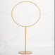 4Ft | Gold Balloon Column With Hoop Flower Pillar Stand, Metal Arch Table Centerpiece - Height Adjustable#whtbkgd